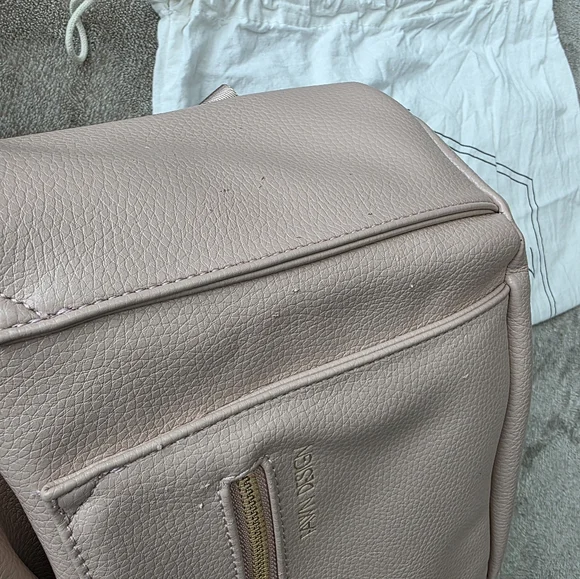 Fawn Design Mini Backpack Diaper Bag & Cosmetic Case- Warm Blush Pink - Picture 10 of 15